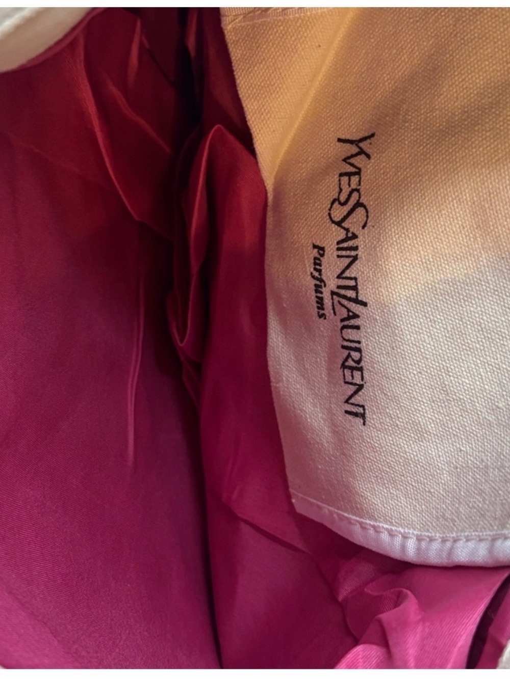 GWP… Yves Saint Laurent Cream Canvas Tote with Black Logo - Picture 2 of 4